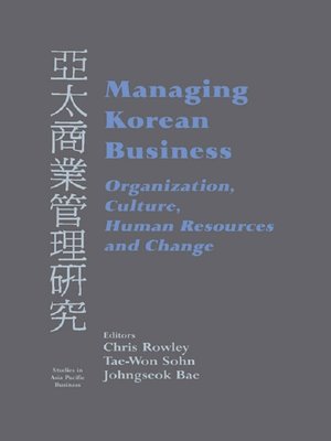 cover image of Managing Korean Business
